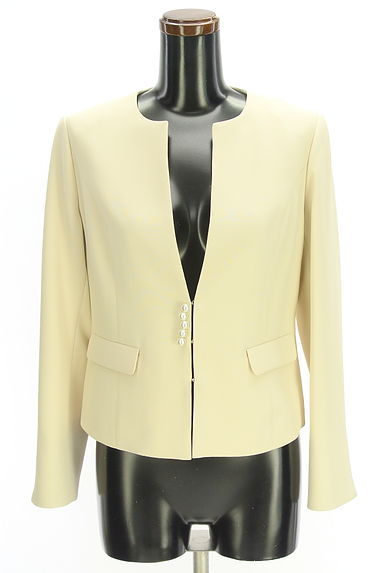 クリックで大画像表示 LAISSE PASSE(レッセパッセ)の古着「ノーカラージャケット(ジャケット)」大画像1へ