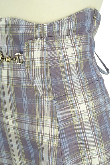 クリックで大画像表示 dazzlin(ダズリン)の古着「チェック柄ロングフレアスカート(ロングスカート・マキシスカート)」大画像4へ