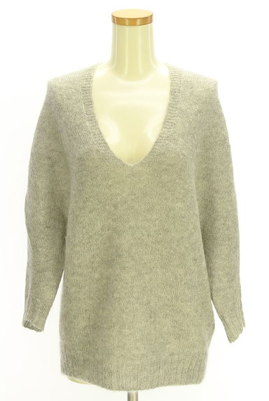 クリックで大画像表示 Whim Gazette(ウィムガゼット)の古着「Vネックモヘヤ混ニットトップス(セーター)」大画像1へ
