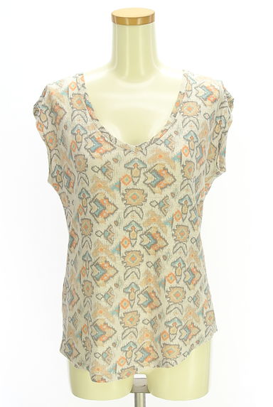 クリックで大画像表示 Comptoir des Cotonniers(コントワーデコトニエ)の古着「ネイティブ柄ノースリカットソー(カットソー・プルオーバー)」大画像1へ