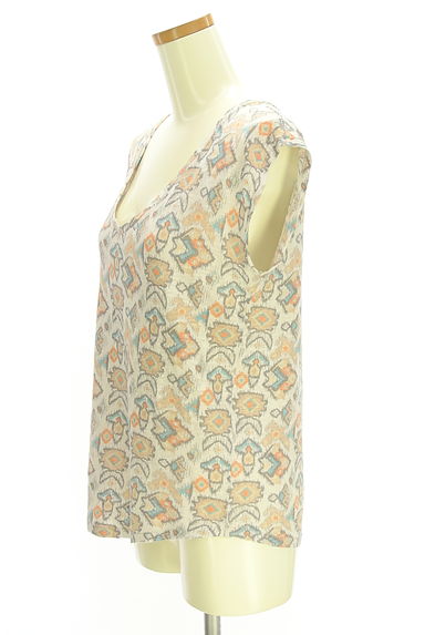 クリックで大画像表示 Comptoir des Cotonniers(コントワーデコトニエ)の古着「ネイティブ柄ノースリカットソー(カットソー・プルオーバー)」大画像3へ