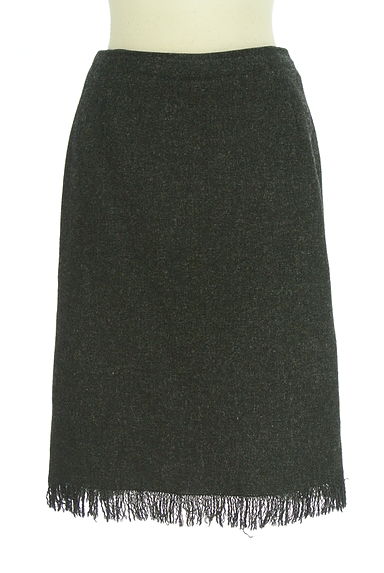 クリックで大画像表示 ANAYI(アナイ)の古着「フリンジウール膝丈スカート(スカート)」大画像1へ