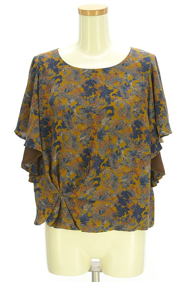 クリックで大画像表示 BEARDSLEY(ビアズリー)の古着「フレアスリーブペイズリー柄カットソー(カットソー・プルオーバー)」大画像1へ