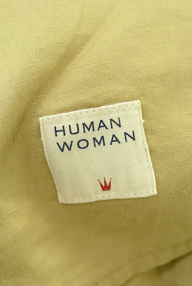 クリックで大画像表示 HUMAN WOMAN(ヒューマンウーマン)の古着「ノーカラーリネンジャケット(ジャケット)」大画像6へ