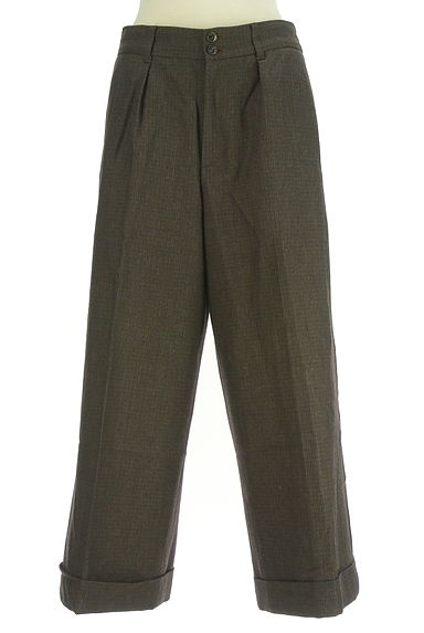 HUMAN WOMAN（ヒューマンウーマン）の古着「アンクル丈ロールアップワイドパンツ（パンツ）」大画像１へ