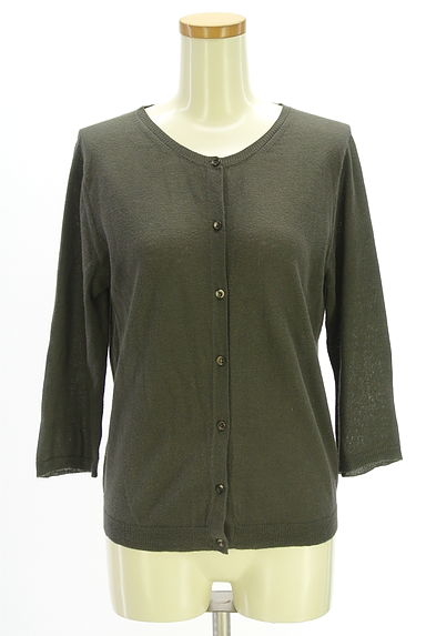 クリックで大画像表示 MARGARET HOWELL(マーガレットハウエル)の古着「8分袖ニットカーディガン(カーディガン・ボレロ)」大画像1へ