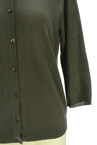 クリックで大画像表示 MARGARET HOWELL(マーガレットハウエル)の古着「8分袖ニットカーディガン(カーディガン・ボレロ)」大画像4へ