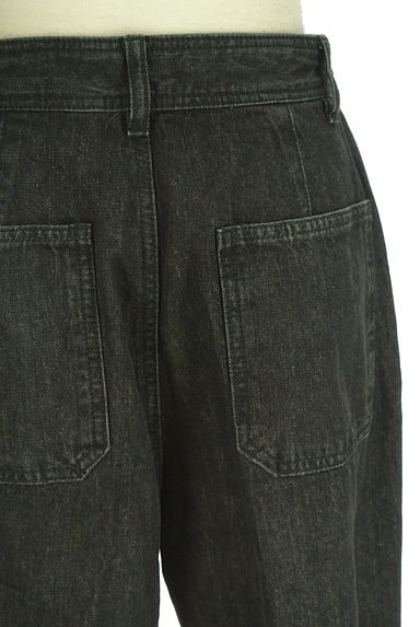 URBAN RESEARCH DOORS（アーバンリサーチドアーズ）の古着「センタープレスブラックワイドデニム（デニムパンツ）」大画像５へ