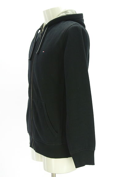 クリックで大画像表示 TOMMY HILFIGER(トミーヒルフィガー)の古着「ジップアップ裏起毛パーカー(スウェット・パーカー)」大画像3へ