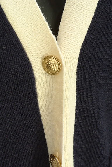 クリックで大画像表示 NATURAL BEAUTY BASIC(ナチュラルビューティベーシック)の古着「配色ニットカーディガン(カーディガン・ボレロ)」大画像4へ