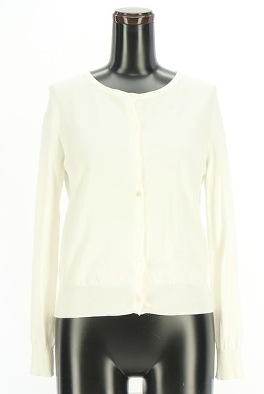 クリックで大画像表示 NATURAL BEAUTY BASIC(ナチュラルビューティベーシック)の古着「コットンニットカーディガン(カーディガン・ボレロ)」大画像1へ