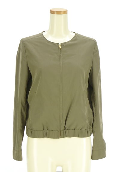 組曲（クミキョク）の古着「裾ゴムノーカラージャケット（ブルゾン・スタジャン）」大画像１へ