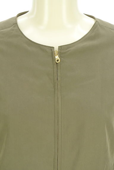 組曲（クミキョク）の古着「裾ゴムノーカラージャケット（ブルゾン・スタジャン）」大画像４へ