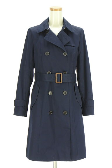 クリックで大画像表示 組曲(クミキョク)の古着「ベルト付きロングトレンチコート(トレンチコート)」大画像1へ