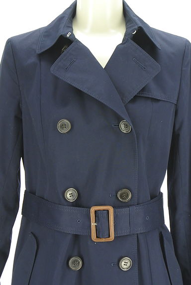 クリックで大画像表示 組曲(クミキョク)の古着「ベルト付きロングトレンチコート(トレンチコート)」大画像5へ