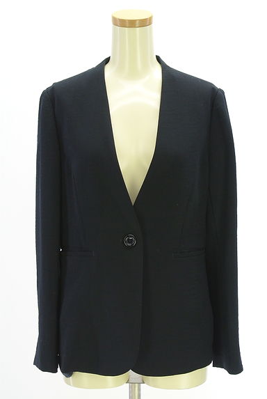 クリックで大画像表示 組曲(クミキョク)の古着「ワンボタンノーカラージャケット(ジャケット)」大画像1へ