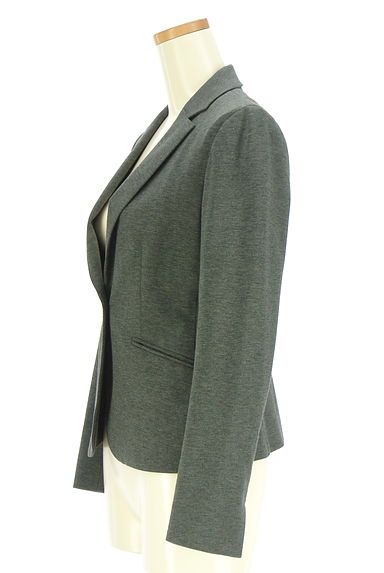 クリックで大画像表示 組曲(クミキョク)の古着「コットン混ワンボタンテーラードジャケット。(ジャケット)」大画像3へ