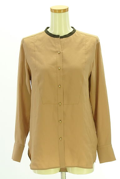 クリックで大画像表示 BEIGE,(ベイジ,)の古着「バンドカラースキッパーブラウス(ブラウス)」大画像1へ