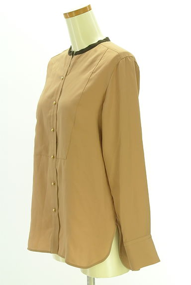 クリックで大画像表示 BEIGE,(ベイジ,)の古着「バンドカラースキッパーブラウス(ブラウス)」大画像3へ