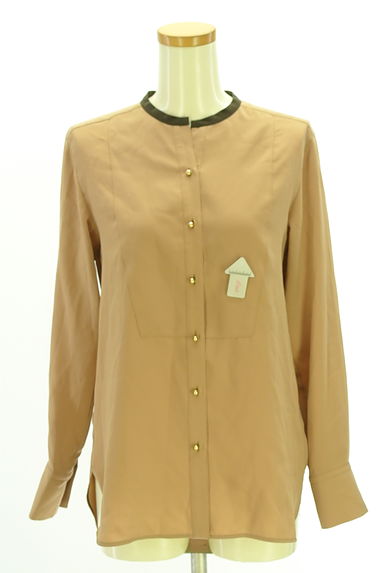 クリックで大画像表示 BEIGE,(ベイジ,)の古着「バンドカラースキッパーブラウス(ブラウス)」大画像4へ