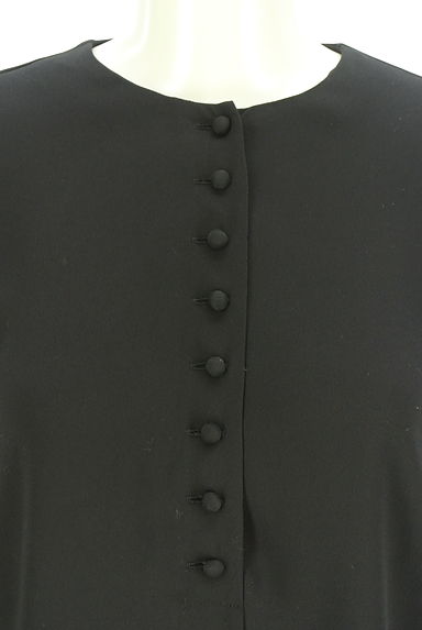 クリックで大画像表示 BEIGE,(ベイジ,)の古着「ノーカラーシフォンブラウス(カットソー・プルオーバー)」大画像4へ