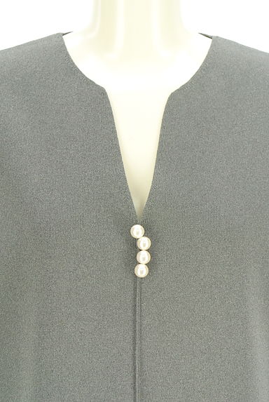 組曲（クミキョク）の古着「パール付き膝下ボックスニットワンピース（ワンピース・チュニック）」大画像４へ