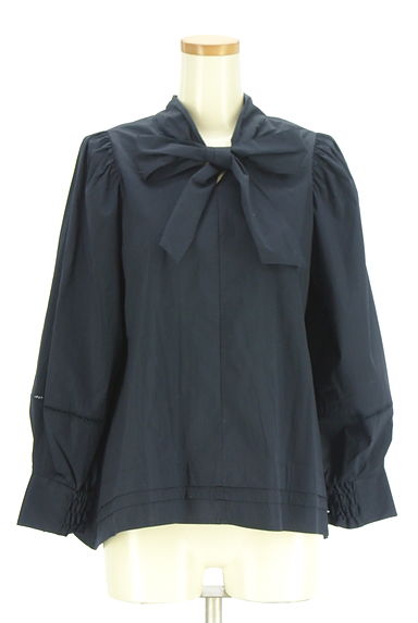 クリックで大画像表示 組曲(クミキョク)の古着「ボリューム袖ボウタイブラウス(カットソー・プルオーバー)」大画像1へ