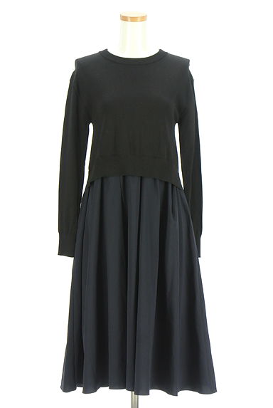 組曲（クミキョク）の古着「異素材ドッキングミモレワンピース（ワンピース・チュニック）」大画像１へ