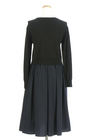 組曲（クミキョク）の古着「異素材ドッキングミモレワンピース（ワンピース・チュニック）」大画像２へ