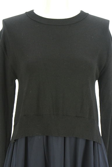 組曲（クミキョク）の古着「異素材ドッキングミモレワンピース（ワンピース・チュニック）」大画像４へ