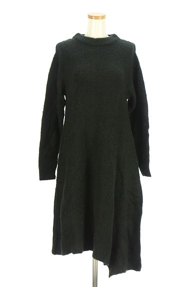 クリックで大画像表示 RODEO CROWNS(ロデオクラウン)の古着「膝下丈アシメニットワンピース(ワンピース・チュニック)」大画像1へ