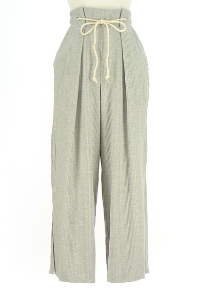 クリックで大画像表示 RODEO CROWNS(ロデオクラウン)の古着「タックワイドリブニットパンツ(パンツ)」大画像1へ