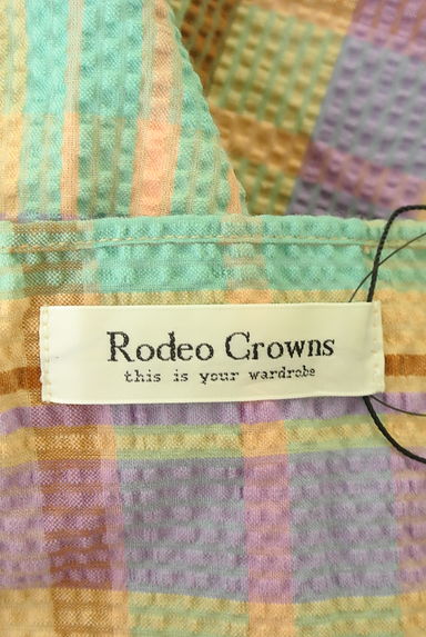 RODEO CROWNS（ロデオクラウン）の古着「ボリューム袖シアサッカーロングフレアワンピ（ワンピース・チュニック）」大画像６へ