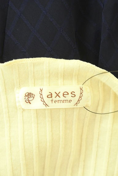 クリックで大画像表示 axes femme(アクシーズファム)の古着「リブ×シフォン切替ワンピース(ワンピース・チュニック)」大画像6へ
