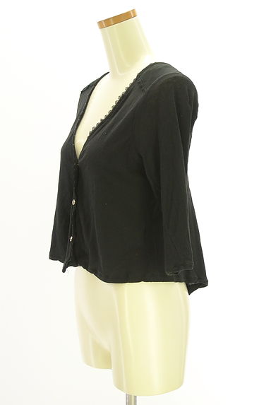 クリックで大画像表示 axes femme(アクシーズファム)の古着「シフォン切替7分袖カーディガン(カーディガン・ボレロ)」大画像3へ