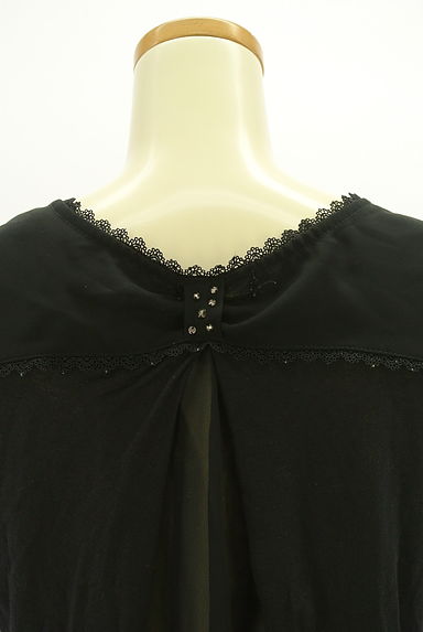 クリックで大画像表示 axes femme(アクシーズファム)の古着「シフォン切替7分袖カーディガン(カーディガン・ボレロ)」大画像5へ