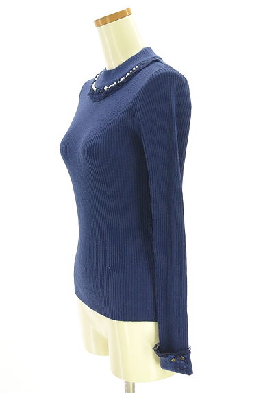 クリックで大画像表示 axes femme(アクシーズファム)の古着「ガーリーモックネックリブニット(ニット)」大画像3へ