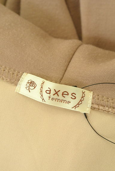 axes femme（アクシーズファム）の古着「ベルト付きフーディミドルガウンコート（スウェット・パーカー）」大画像６へ