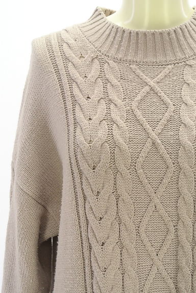 クリックで大画像表示 axes femme(アクシーズファム)の古着「サイドボタンケーブルニットワンピース(ワンピース・チュニック)」大画像5へ