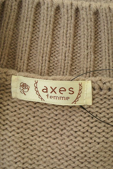 クリックで大画像表示 axes femme(アクシーズファム)の古着「サイドボタンケーブルニットワンピース(ワンピース・チュニック)」大画像6へ