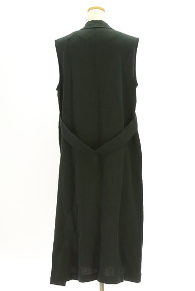 クリックで大画像表示 MANON(マノン)の古着「トレンチ風リネンロングジレ(ブルゾン・スタジャン)」大画像2へ