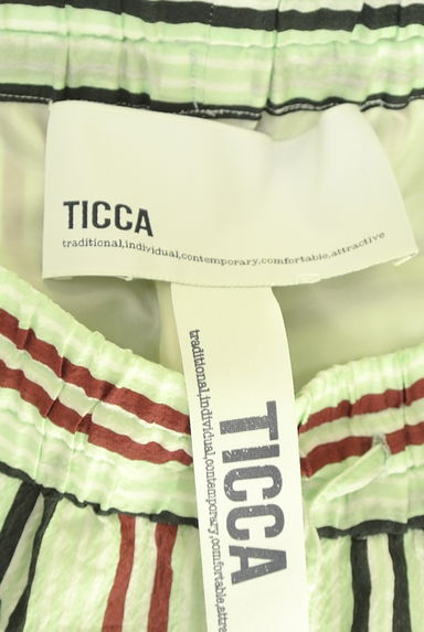 TICCA（ティッカ）の古着「マルチストライプ柄ワイドパンツ（パンツ）」大画像６へ