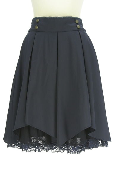 クリックで大画像表示 axes femme(アクシーズファム)の古着「axes femme POETIQUE 裾レース膝丈スカート(スカート)」大画像1へ