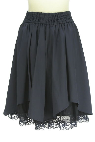 クリックで大画像表示 axes femme(アクシーズファム)の古着「axes femme POETIQUE 裾レース膝丈スカート(スカート)」大画像2へ