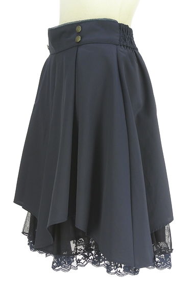 クリックで大画像表示 axes femme(アクシーズファム)の古着「axes femme POETIQUE 裾レース膝丈スカート(スカート)」大画像3へ