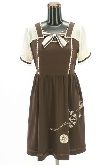 クリックで大画像表示 axes femme(アクシーズファム)の古着「半袖リボンワンピース(ワンピース・チュニック)」大画像1へ