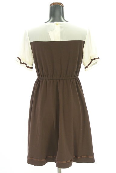 クリックで大画像表示 axes femme(アクシーズファム)の古着「半袖リボンワンピース(ワンピース・チュニック)」大画像2へ