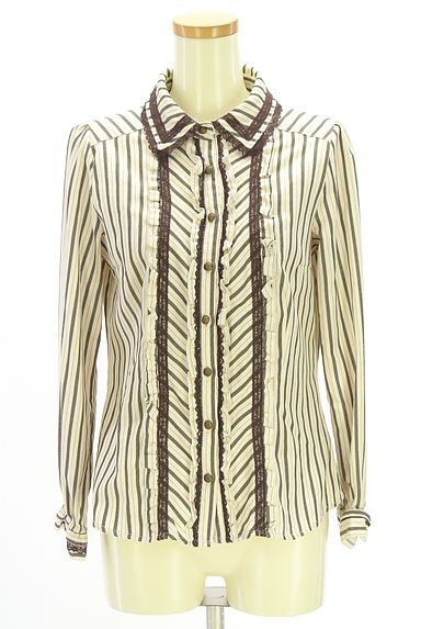 クリックで大画像表示 axes femme(アクシーズファム)の古着「ストライプ柄ブラウス(ブラウス)」大画像1へ