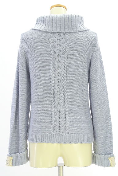 クリックで大画像表示 axes femme(アクシーズファム)の古着「タートルネックケーブル編みニットトップス(ニット)」大画像2へ