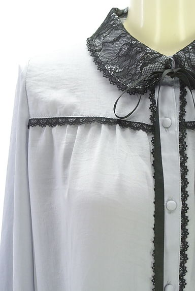 axes femme（アクシーズファム）の古着「襟レースブラウス（ブラウス）」大画像４へ